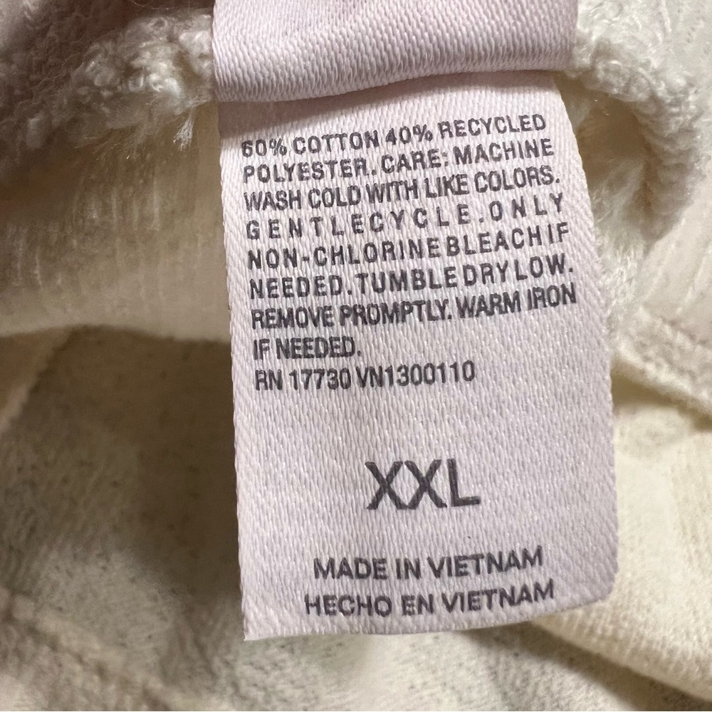 NWT Auden Teddy Fleece Jogger Pants Off White XXL - Picture 9 of 11